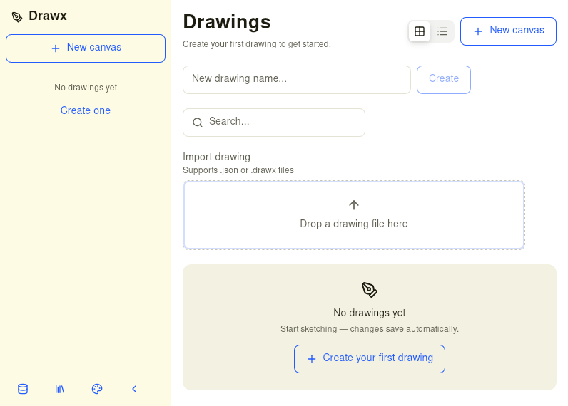 Screenshot of Drawx