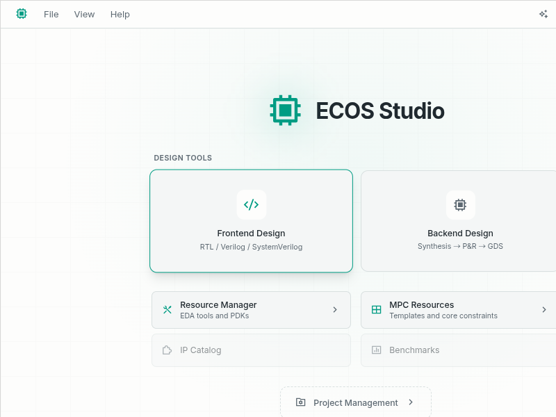 Screenshot of ECOS_Studio