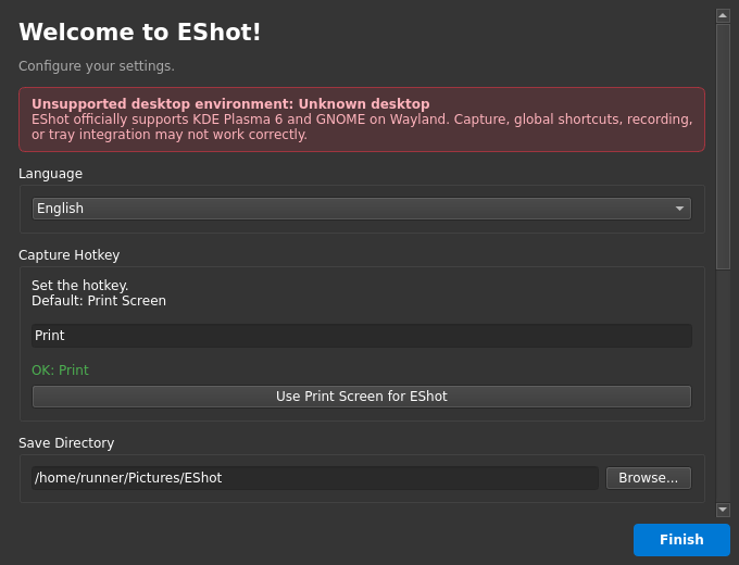 Screenshot of EShot