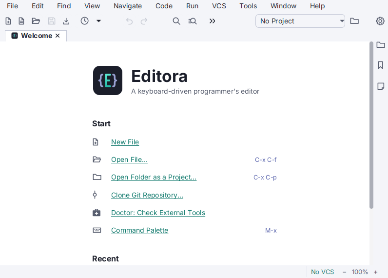 Screenshot of Editora