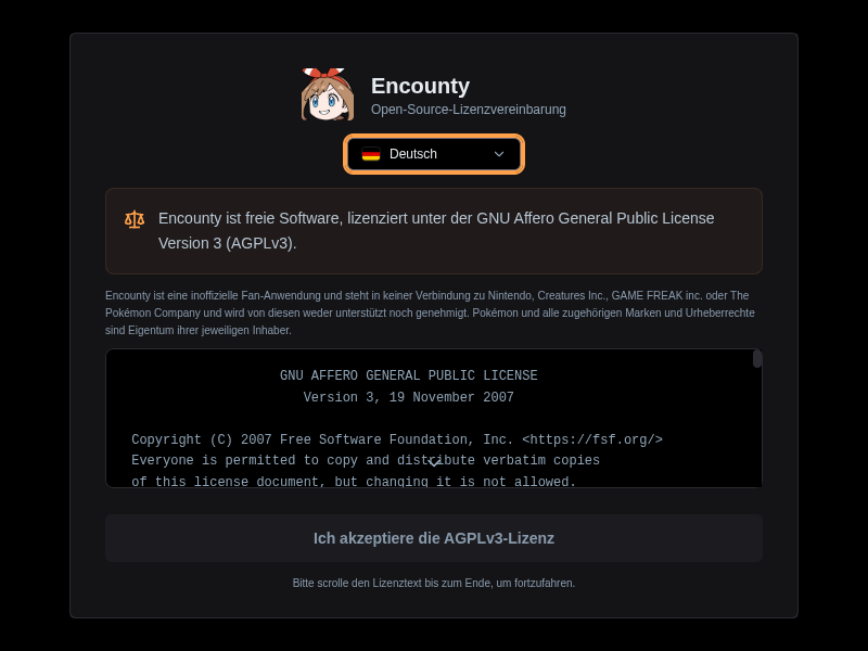 Screenshot of Encounty