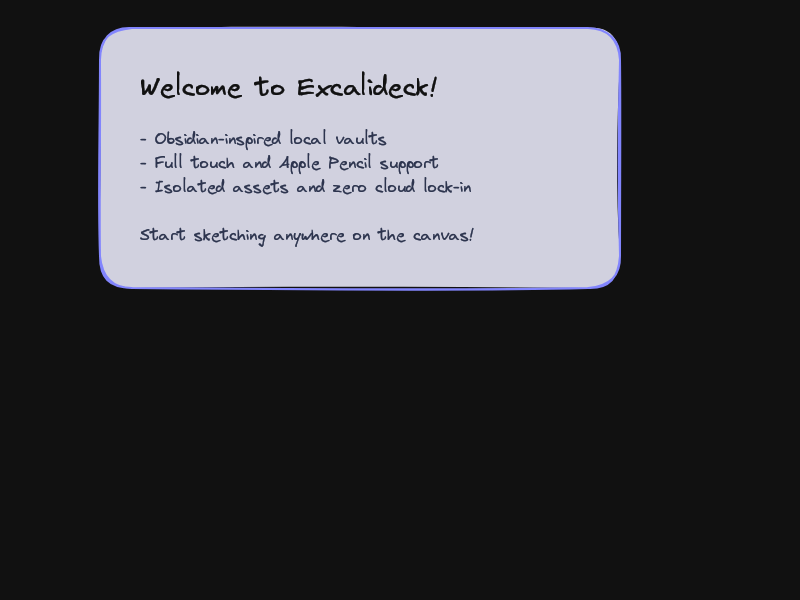 Screenshot of Excalideck