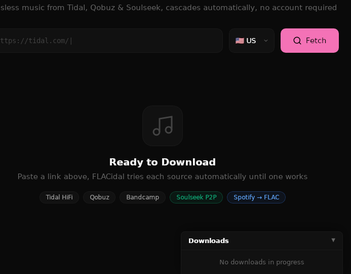 Screenshot of FLACidal