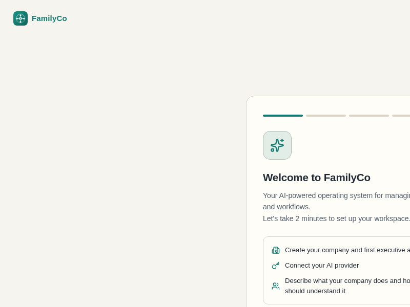 Screenshot of FamilyCo