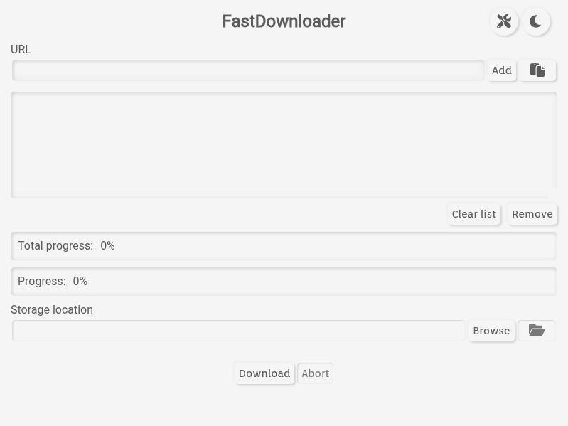 Screenshot of FastDownloader