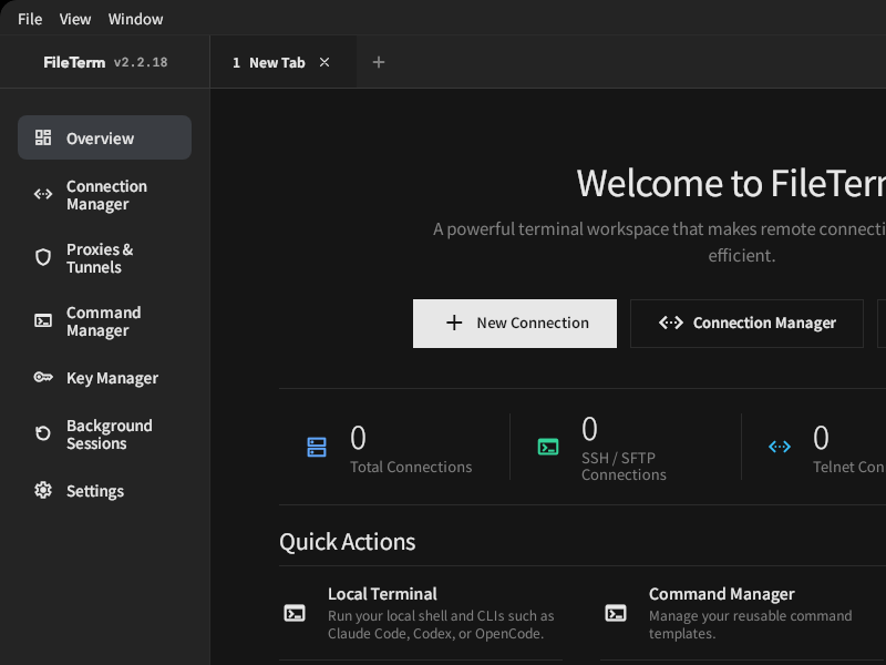 Screenshot of FileTerm