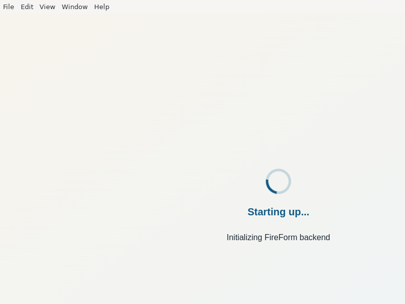 Screenshot of FireForm