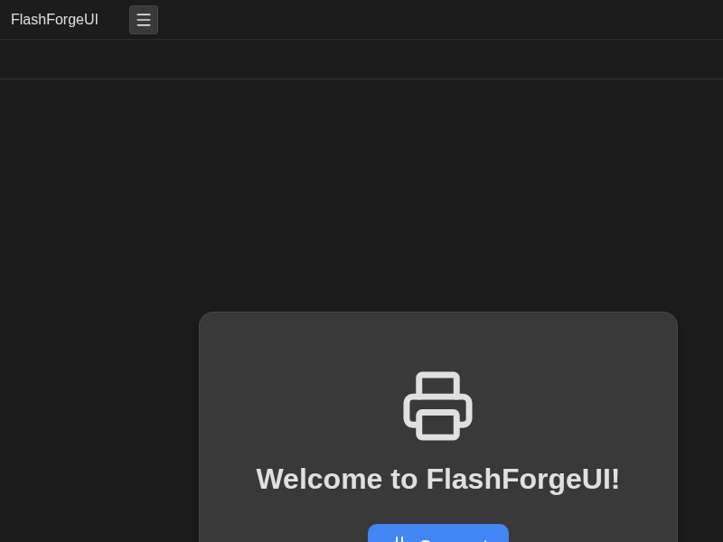Screenshot of FlashForgeUI-Electron