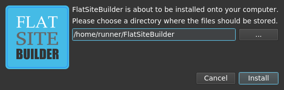 Screenshot of FlatSiteBuilder