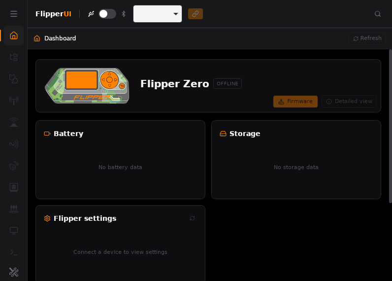 Screenshot of FlipperUI