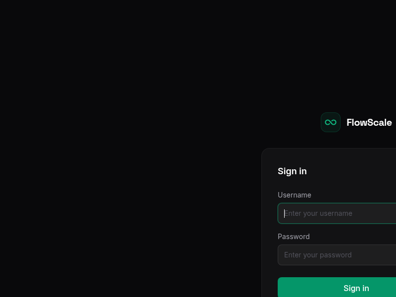 Screenshot of FlowScale_AIOS