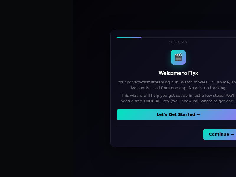 Screenshot of Flyx-main