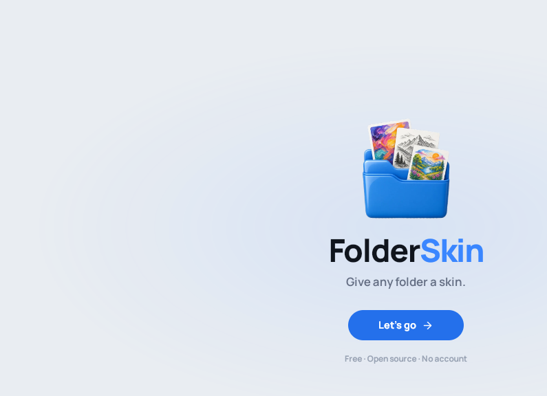 Screenshot of FolderSkin