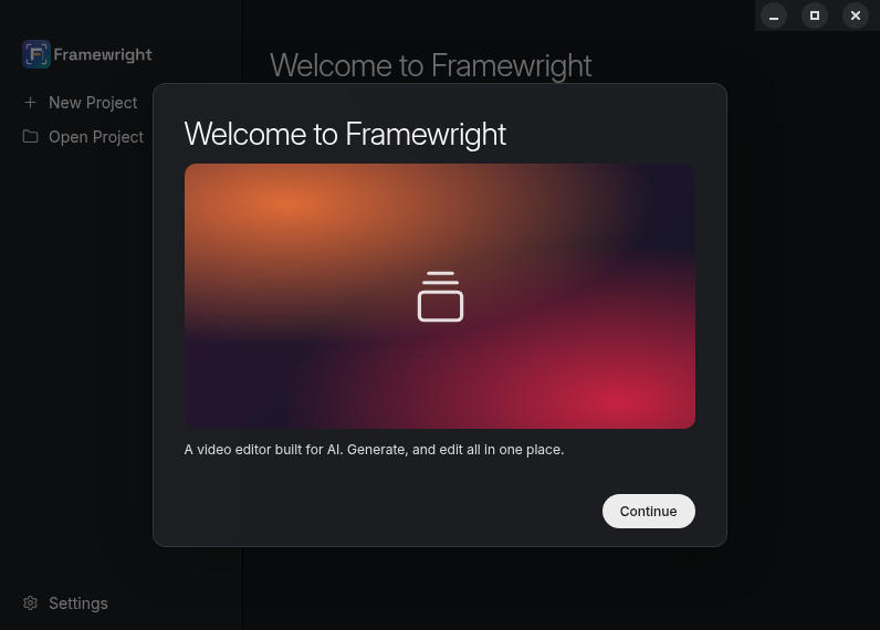 Screenshot of Framewright