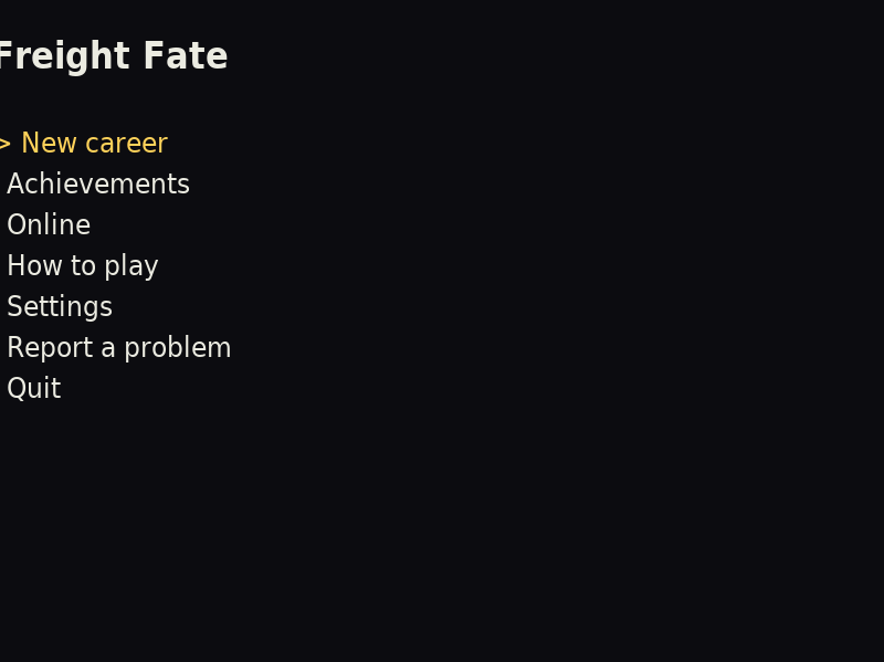Screenshot of FreightFate