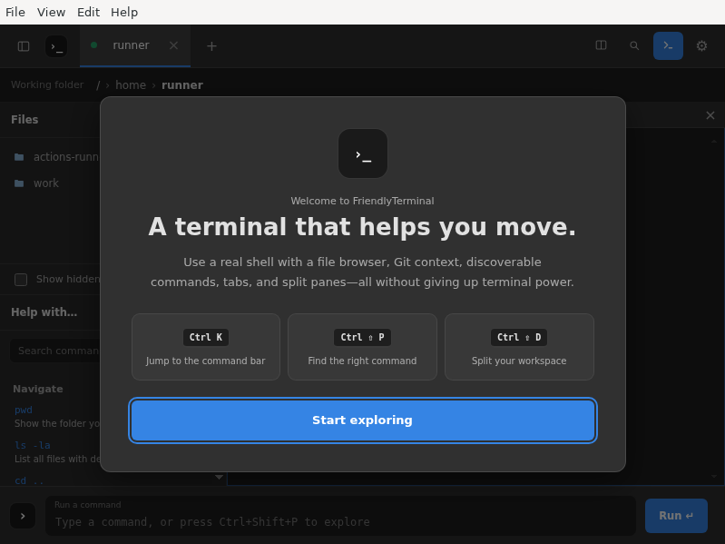 Screenshot of FriendlyTerminal
