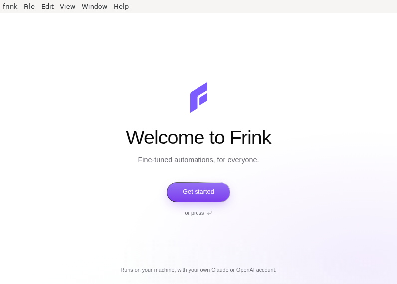 Screenshot of Frink