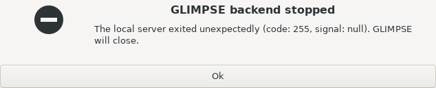 Screenshot of GLIMPSE