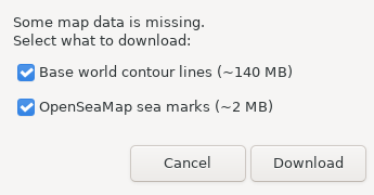 Screenshot of GWeatherRouting
