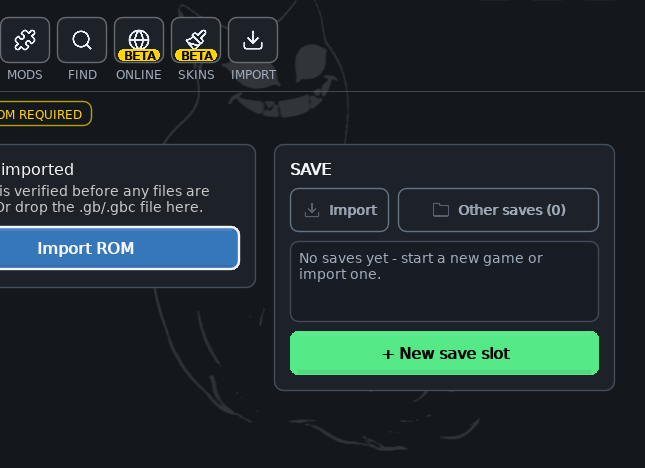 Screenshot of Gen1Recomp