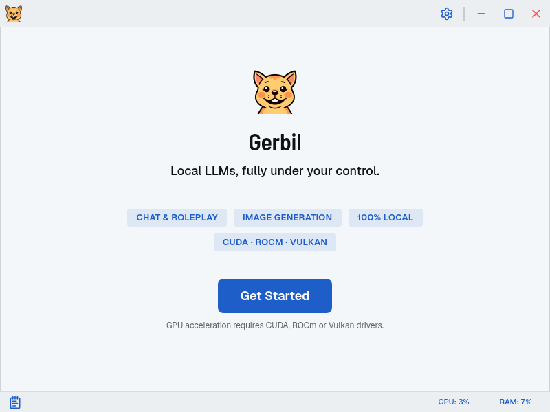 Screenshot of Gerbil
