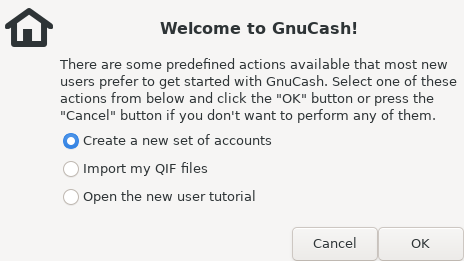 Screenshot of GnuCash
