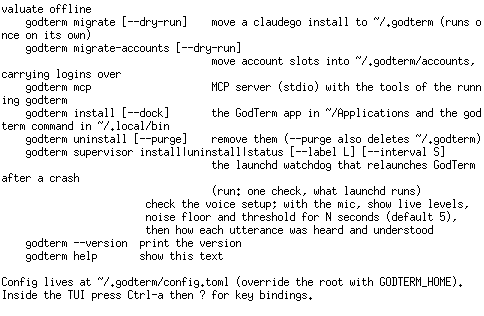 Screenshot of GodTerm