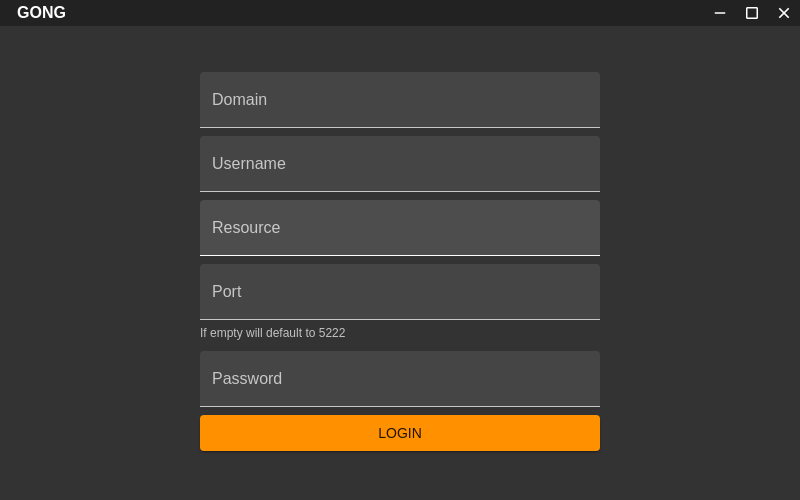 Screenshot of Gong