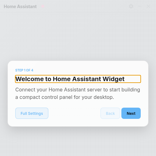 Screenshot of HA-Desktop-Widget