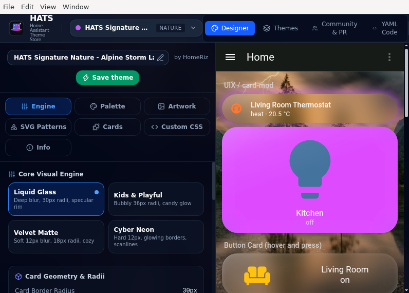 Screenshot of HATS