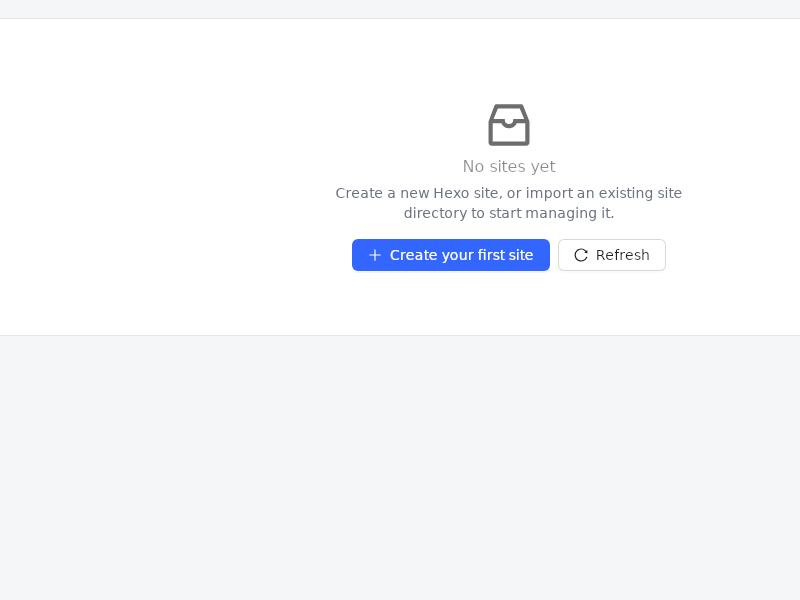 Screenshot of HexoManager