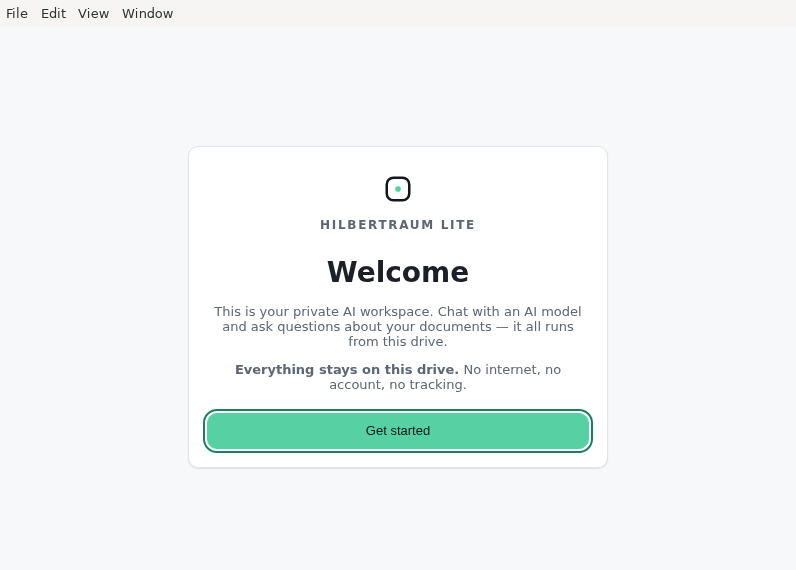 Screenshot of HilbertRaum