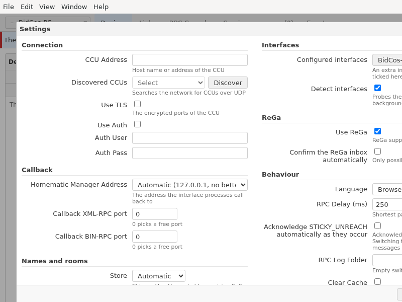 Screenshot of Homematic-Manager