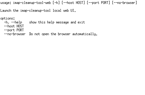 Screenshot of IMAP_Cleanup_Tool