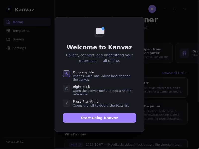 Screenshot of Kanvaz