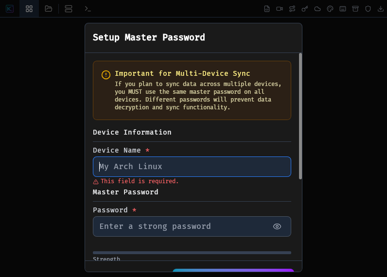 Screenshot of Kerminal