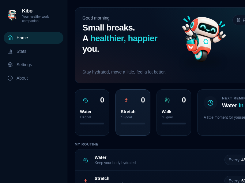 Screenshot of Kibo