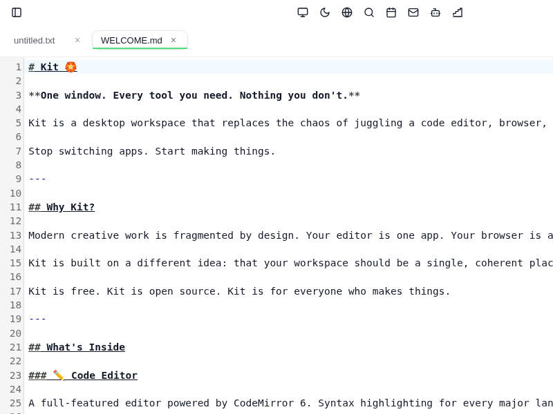 Screenshot of Kit