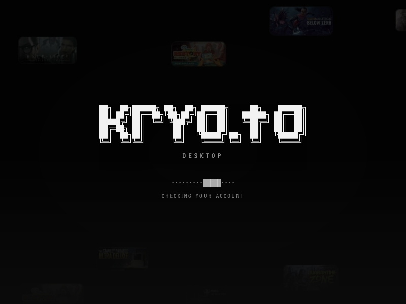 Screenshot of Kryoto_Desktop