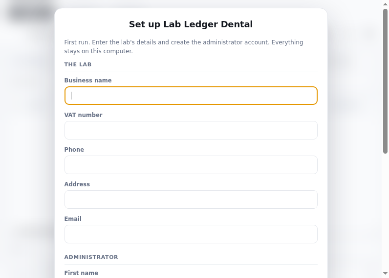 Screenshot of Lab_Ledger