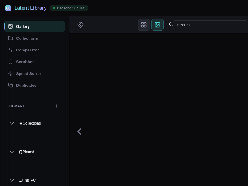Screenshot of Latent_Library