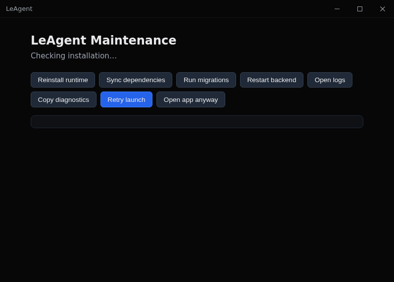 Screenshot of LeAgent