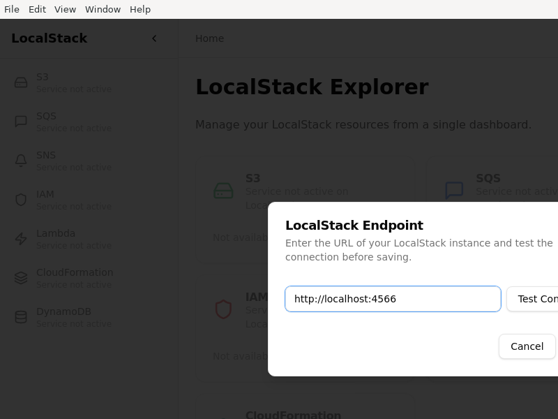 Screenshot of LocalStack_Explorer