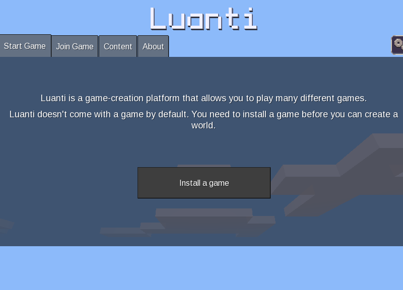 Screenshot of Luanti