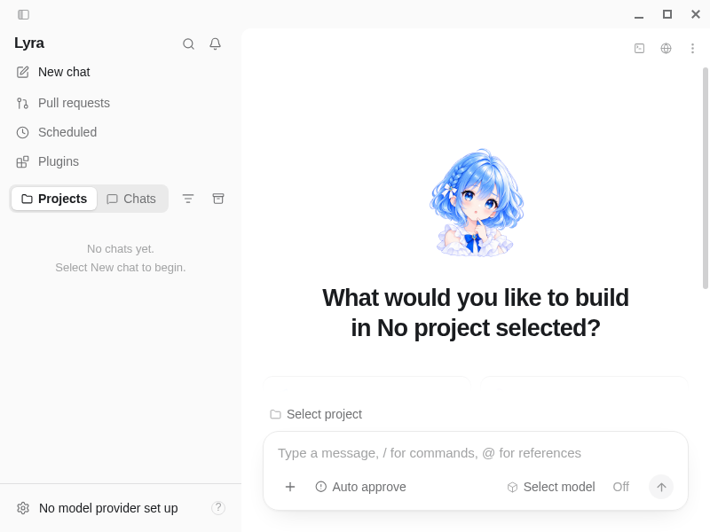 Screenshot of Lyra