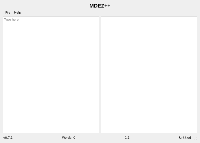 Screenshot of MDEZ