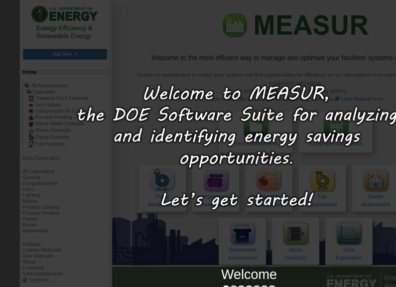 Screenshot of MEASUR