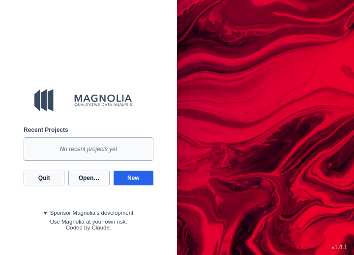 Screenshot of Magnolia