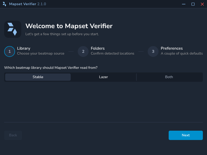 Screenshot of Mapset-Verifier