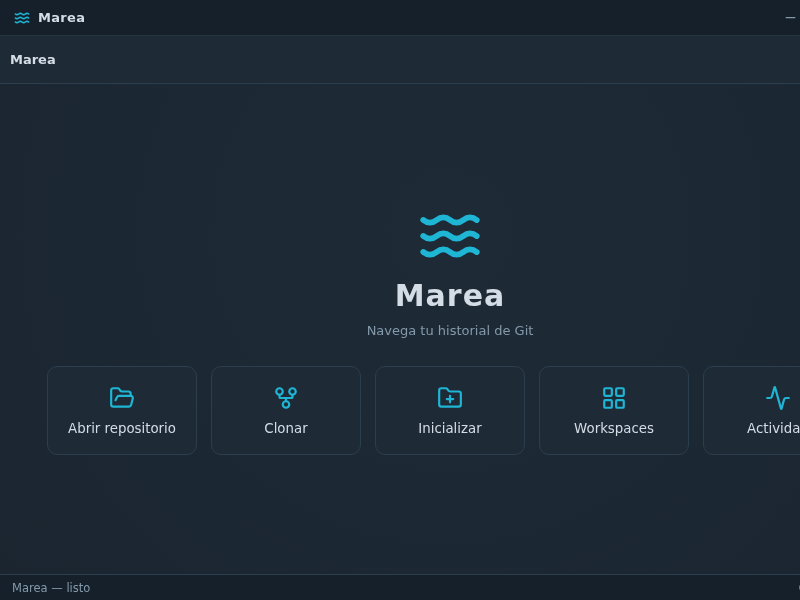 Screenshot of Marea